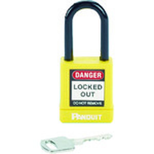 ロックアウト用非電導性パドロック　黄