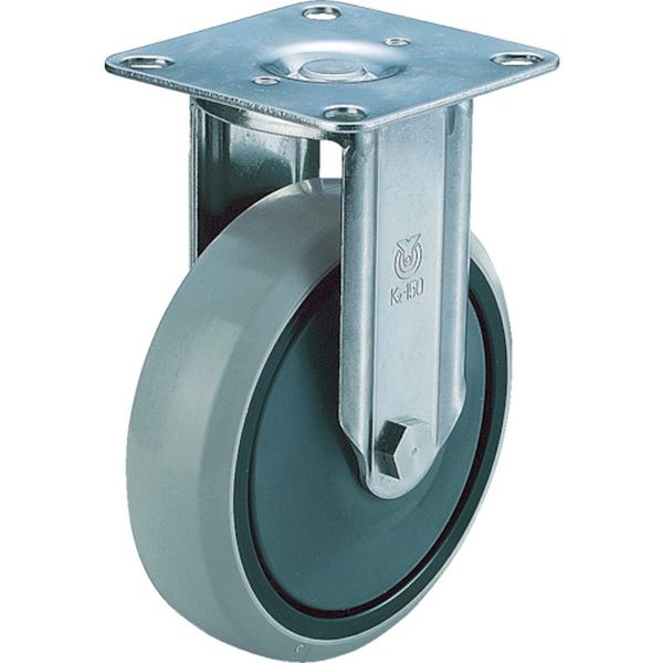 キャスターステンレス製固定車　１５０径ナイロンホイルウレタン車輪