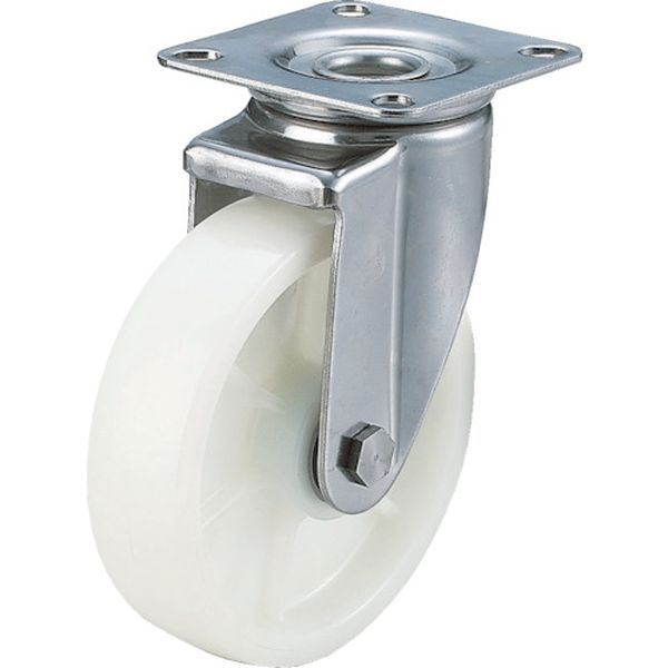 キャスターステンレス製自在車　１５０径ナイロン車輪