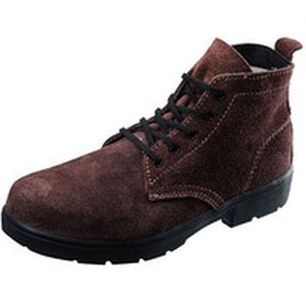 安全靴　耐熱作業用編上靴　３５２２茶床耐熱　２４．５ｃｍ