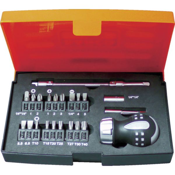 ２２点スタビーラチェットドライバーセット