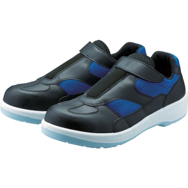 プロスニーカー　短靴　８８１８黒／ブルー　２４．０ｃｍ