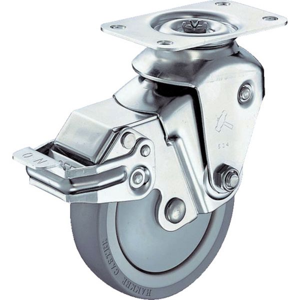 クッションキャスター　自在　ＳＰ付　ウレタン車　線径２．０ｍｍ