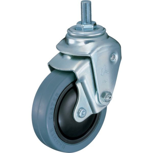 クッションねじ式自在ゴム車１００ｍｍＵＮＦ１／２線径２．０