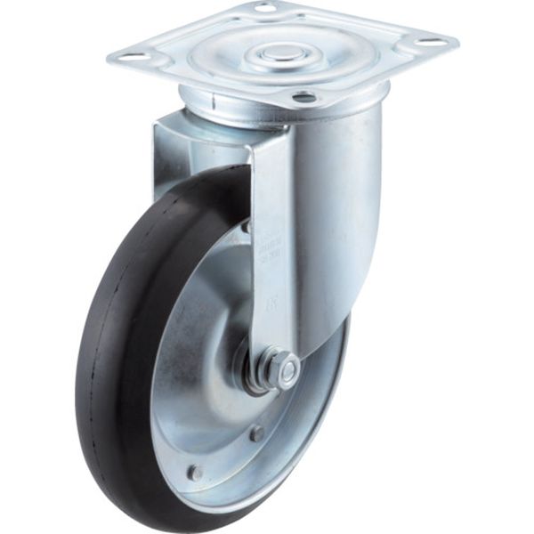 エアーキャスター（自在車）　２００ｍｍ　ゴム車