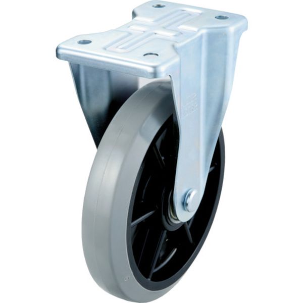 エアーキャスター（固定車）　２００ｍｍ　ウレタン車