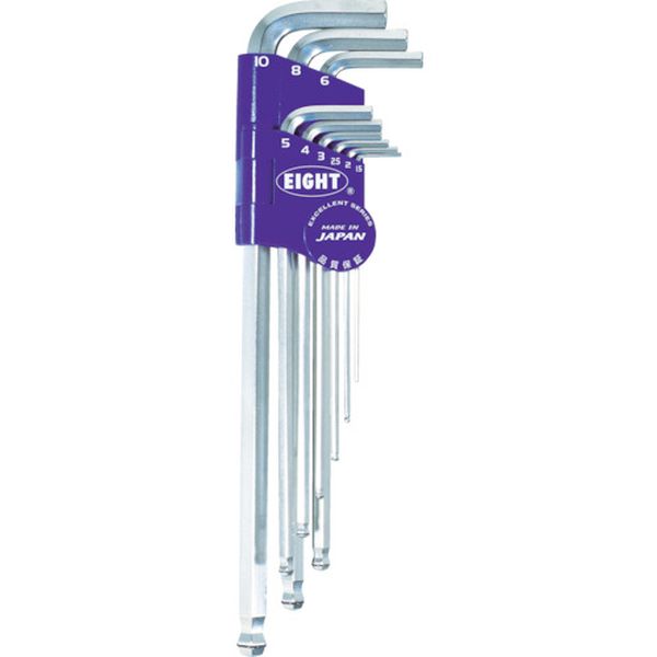 エイト　六角棒スパナ　ボルトキャッチ　テーパーヘッド　エキストラロング　セット