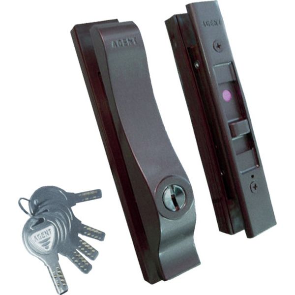 ＡＧＥＮＴ　万能引違戸錠　ディンプルシリンダータイプ　ＢＪ－１　ブロンズ