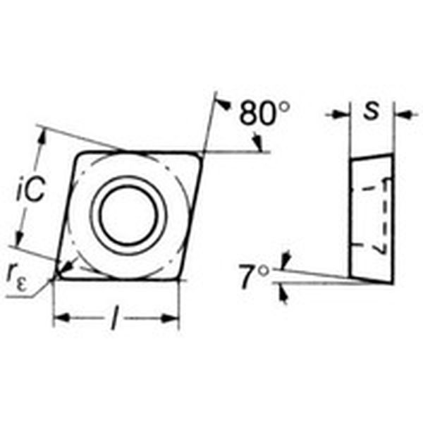 CCMT09T308PR   コロターン107 旋削用ポジ・チップ 4215 10個入り
