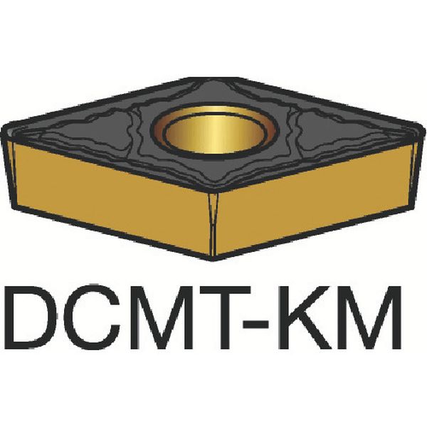 DCMT070204KM   コロターン107 旋削用ポジ・チップ 3215 10個入り