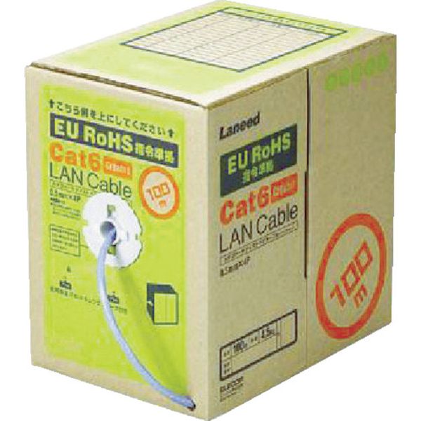 エレコム　ＥＵＲｏＨＳ指令準拠ＬＡＮケーブル１００ｍリール巻ブルー