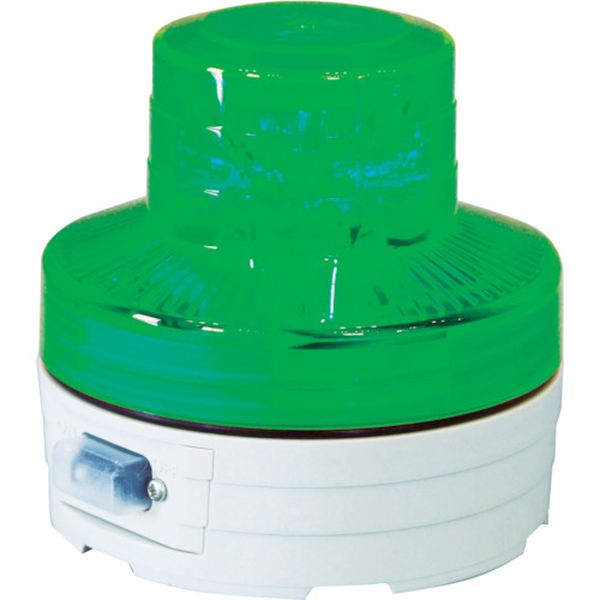 電池式ＬＥＤ回転灯　ニコＵＦＯ　夜間自動点灯タイプ　緑