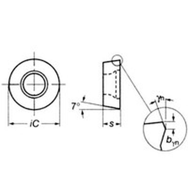 RCMT10T3M0   コロターン107 旋削用ポジ・チップ 4215 10個入り