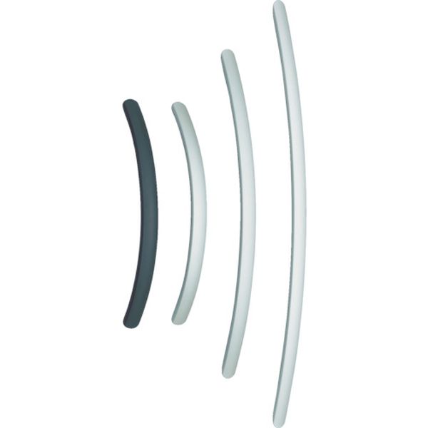 アルミ製弓形ハンドルＳＯＲ型４００ブラック（１００－０１０－９６３