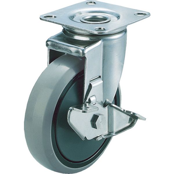 キャスターステンレス製Ｓ付自在車　１５０径ナイロンホイルウレタン車輪