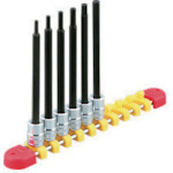 ６．３ｓｑ．ロングヘキサゴンビットソケットセット［６コ組］