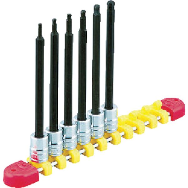 ６．３ｓｑ．ロングボールポイントヘキサゴンビットソケットセット６コ組