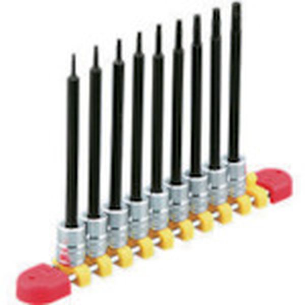 ６．３ｓｑ．ロングＴ型トルクスビットソケットセット［９コ組］