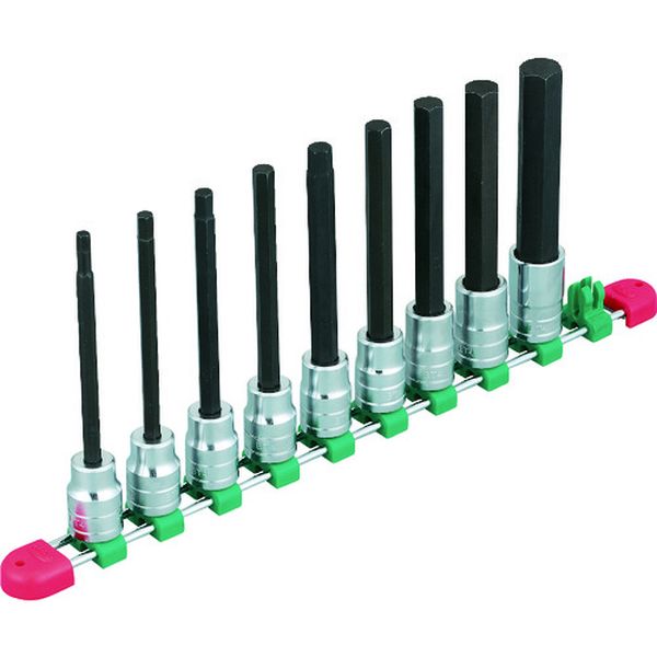 １２．７ｓｑ．ロングヘキサゴンビットソケットセット［９コ組］