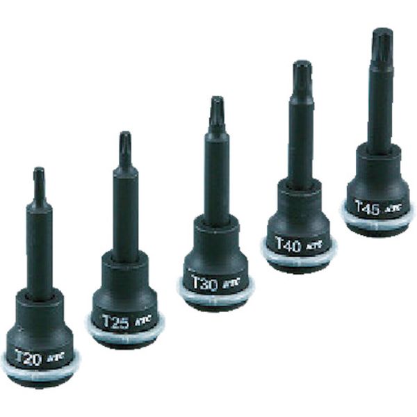 ９．５ｓｑ．Ｔ型インパクトトルクスレンチセット［５コ組］