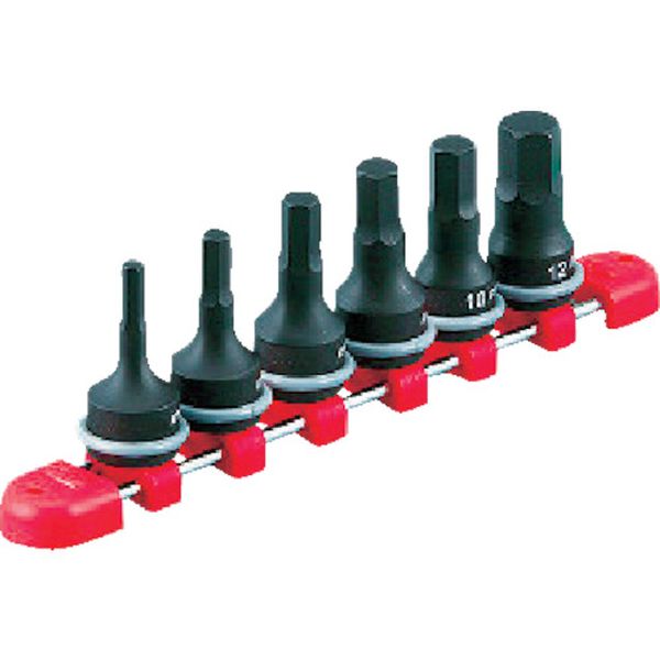 ９．５ｓｑ．インパクトレンチ用ヘキサゴンレンチセット［６コ組］