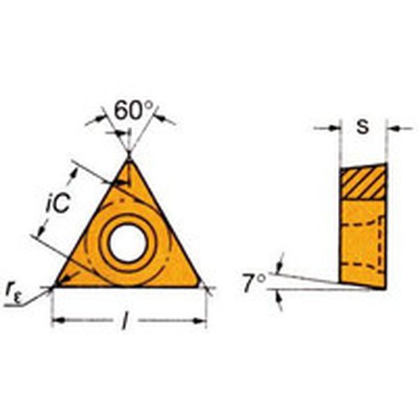 TCMT090204PM   コロターン107 旋削用ポジ・チップ 4225 10個入り
