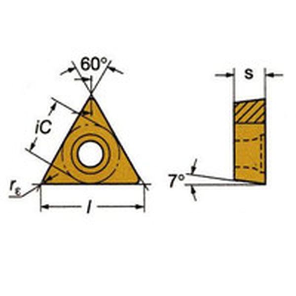 TCMT110208UM   コロターン107 旋削用ポジ・チップ 4215 10個入り