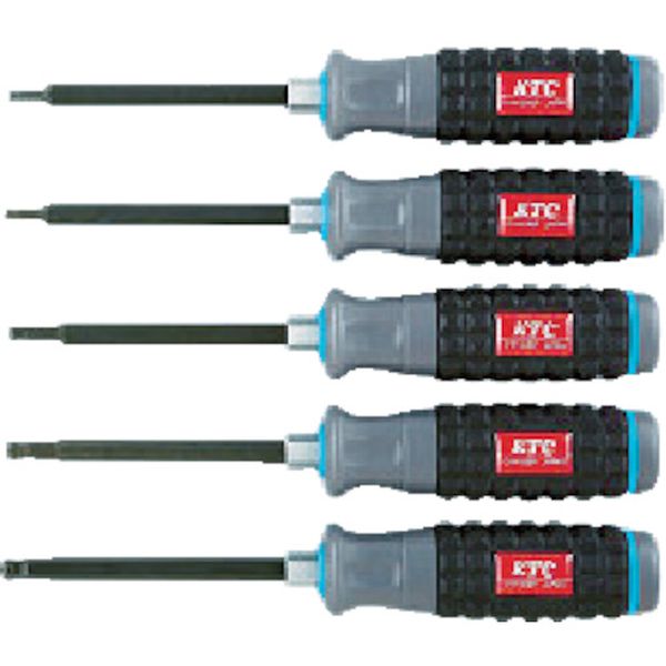 樹脂柄ボールポイントヘキサゴンドライバセット［５本組］