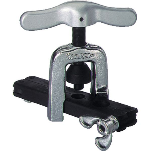 フレキ管ツバ出し工具（フイードハンドル式）