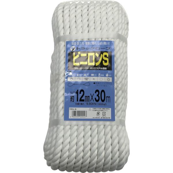 ロープ　ビニロンＳトラックロープ（ＯＢ）　１２×３０