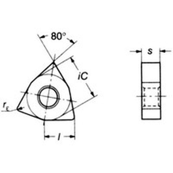WNMG080408PR   T-Max P 旋削用ネガ・チップ 4205 10個入り