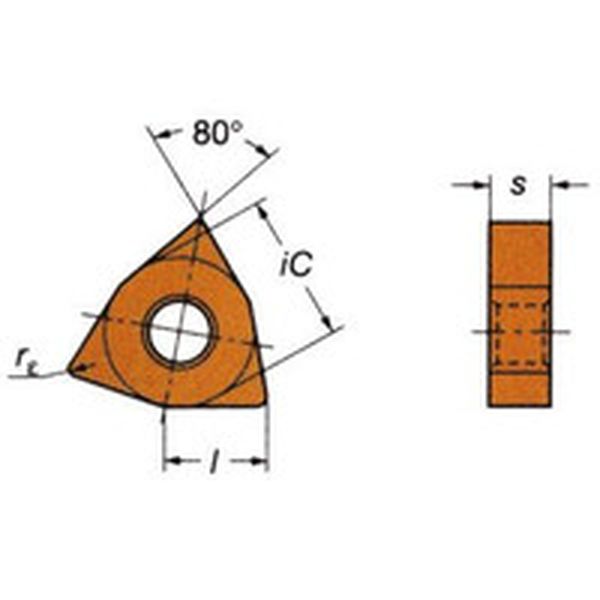 WNMG080408PR   T-Max P 旋削用ネガ・チップ 4225 10個入り
