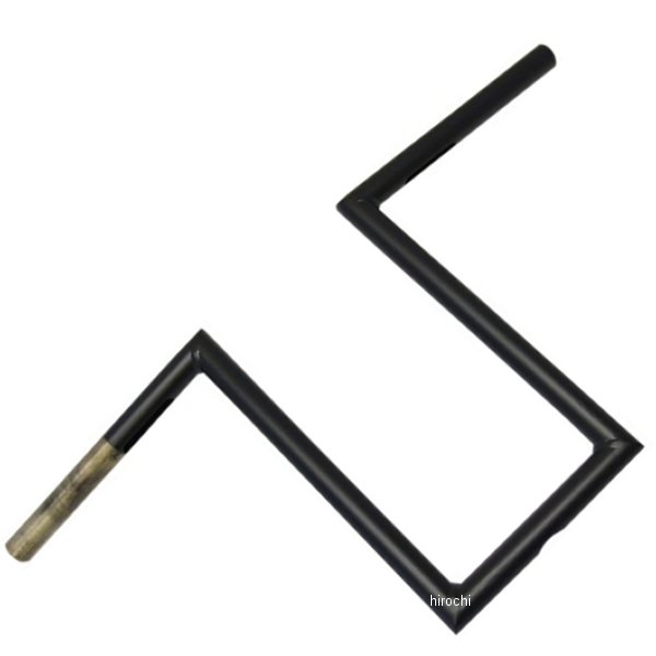 1インチ ハンドルバー ナローZ 12インチ 黒(つや消し)