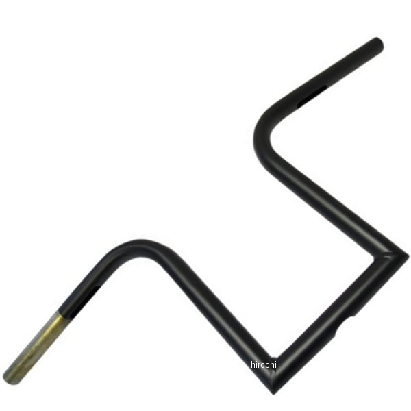 1インチ ハンドルバー エイプ 10インチ 黒(つや消し)