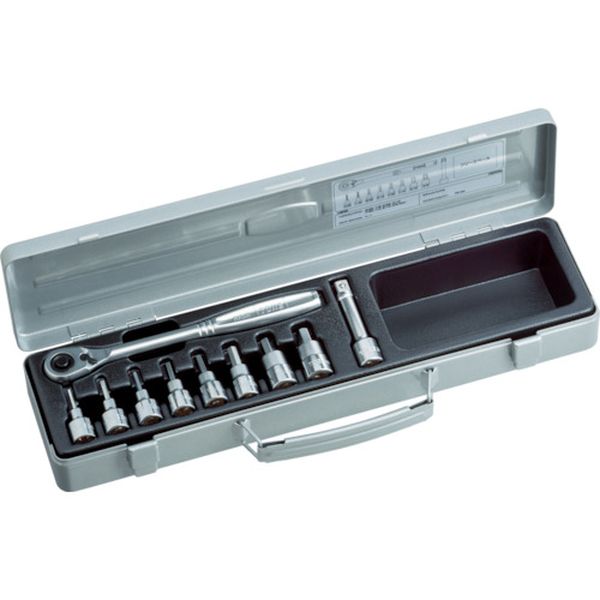 ヘキサゴンソケットレンチセット　吋目　１０ｐｃｓ