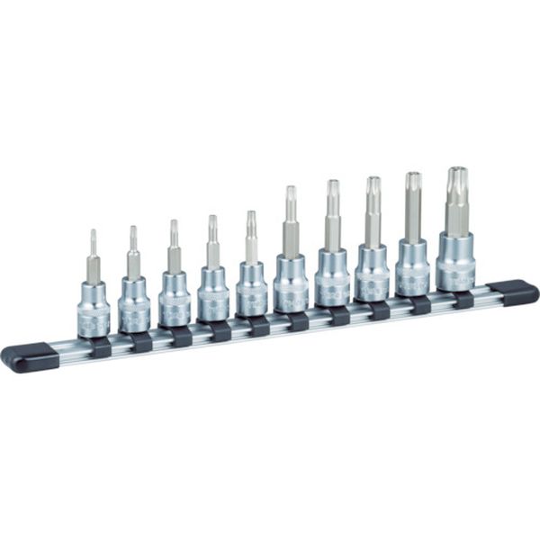 トルクスソケットセット（いじり防止タイプホルダー付）　１０ｐｃｓ