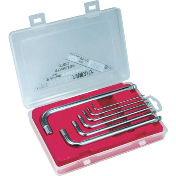 エイト　六角棒スパナ　ステンレス製　テーパーヘッド　セミロング　セット