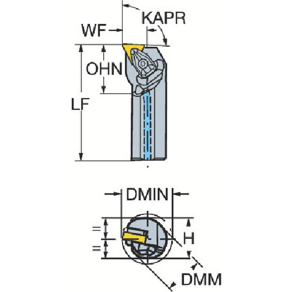 コロターンＲＣ　ネガチップ用ボーリングバイト
