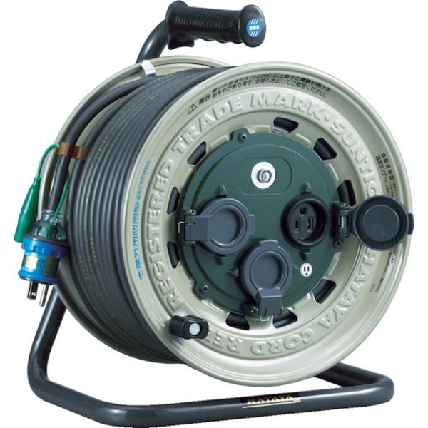 屋外用サンタイガーレインボーリール　単相１００Ｖアース付　５０ｍ