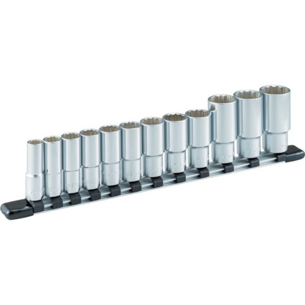 ディープソケットセット（１２角・ホルダー付）　１２ｐｃｓ