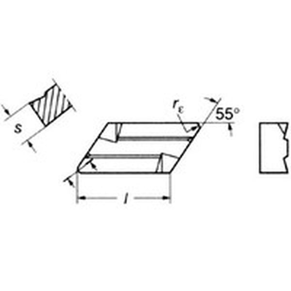 KNUX160405R11   T-Max 旋削用ネガ・チップ 4215 10個入り