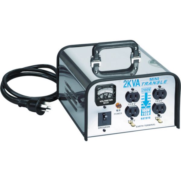 ミニトランスル　降圧型　単相２００Ｖ→１００・１１５Ｖ　２．０ＫＶＡ