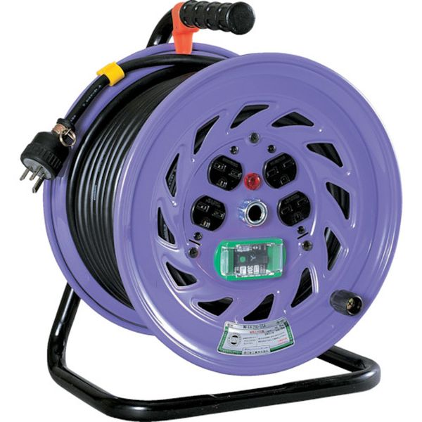 電工ドラム　単相２００Ｖドラム　アース漏電しゃ断器付　３０ｍ