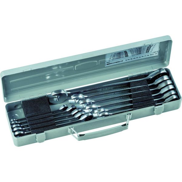 切替式ラチェットめがねレンチセット　１０ｐｃｓ