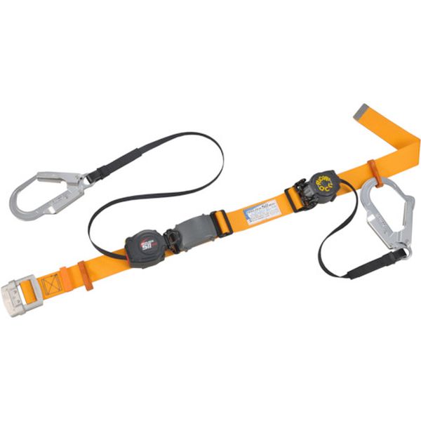 タイタン　２丁掛安全帯巻取式軽量型　両端巻取り式