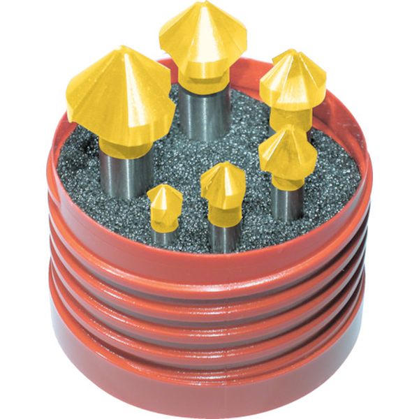 タイテックス　チタンコーティングカウンターシンク６本セット