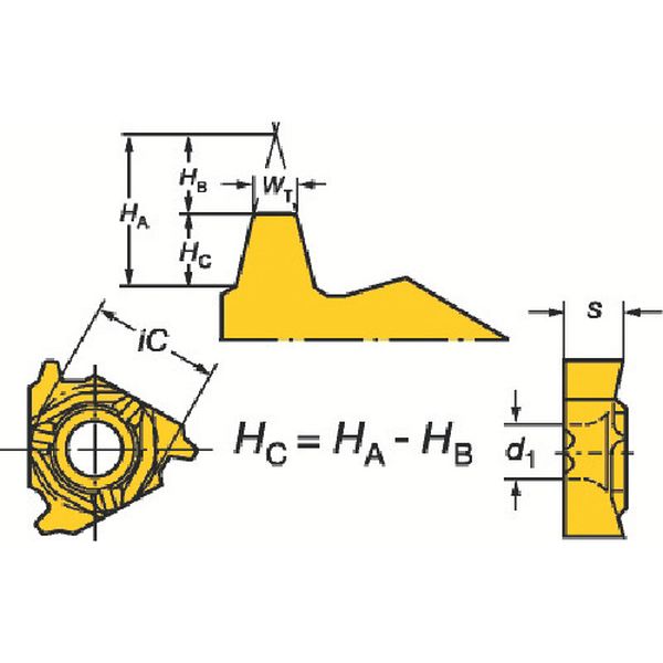 コロスレッド266 ねじ切りチップ 1020 10個入り