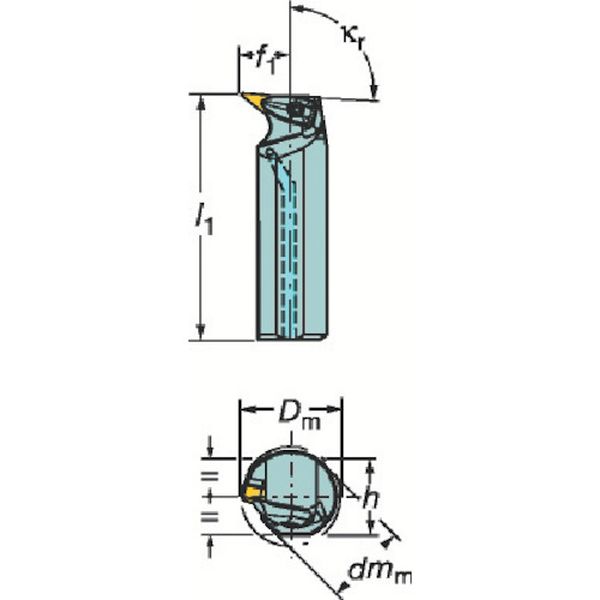 コロターンＲＣ　ネガチップ用ボーリングバイト