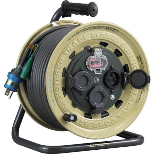 サンタイガーレインボーリール　単相１００Ｖ　５０ｍ　アース・ブレーカー付