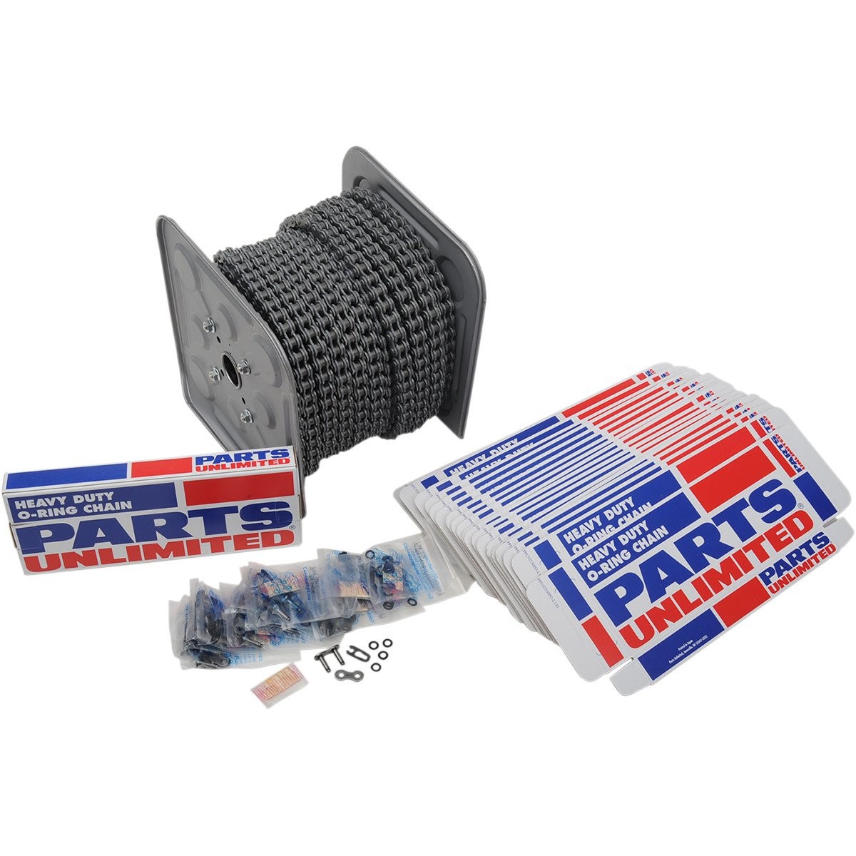 【セール特価】 チェーン X-リング カシメタイプ 525/100フィート(30m)